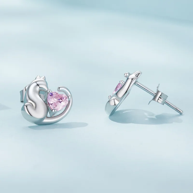 (image for) Pandora Style The Cat Stud Earrings - SCE1591-A - View 3