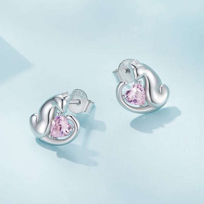(image for) Pandora Style The Cat Stud Earrings - SCE1591-A - View 4