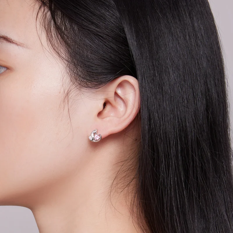 (image for) Pandora Style The Cat Stud Earrings - SCE1591-A - View 7