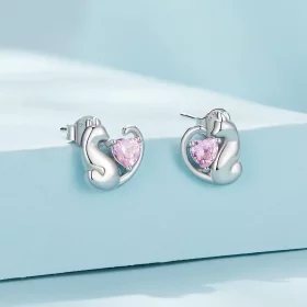 Pandora Style The Cat Stud Earrings - SCE1591-A