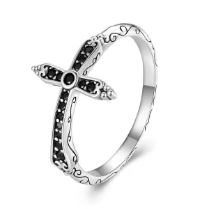 Pandora Style Vintage Cross Ring - SCR930 (image for) Pandora Style Vintage Cross Ring - SCR930
