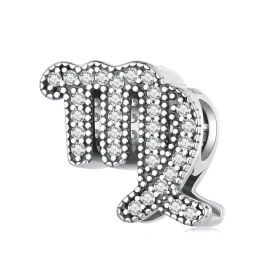 Pandora Style Virgo Lucky Zodiac Charm - SCC2516-6 Pandora Style Virgo Lucky Zodiac Charm - SCC2516-6