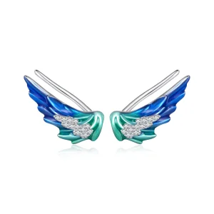(image for) Pandora Style Wing Stud Earrings - BSE852