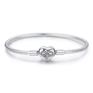 (image for) Pandora Moments Style Silver Heart of Eternity Slider Bracelet - SCB142
