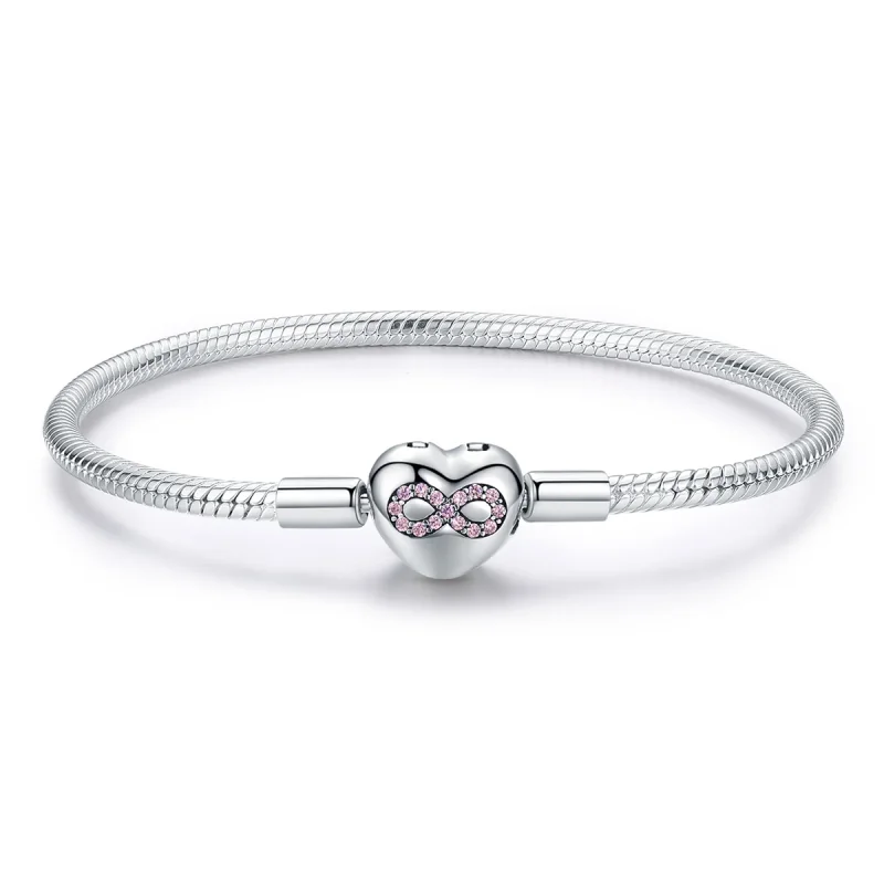 (image for) Pandora Moments Style Silver Heart of Eternity Slider Bracelet - SCB142 - Product Image