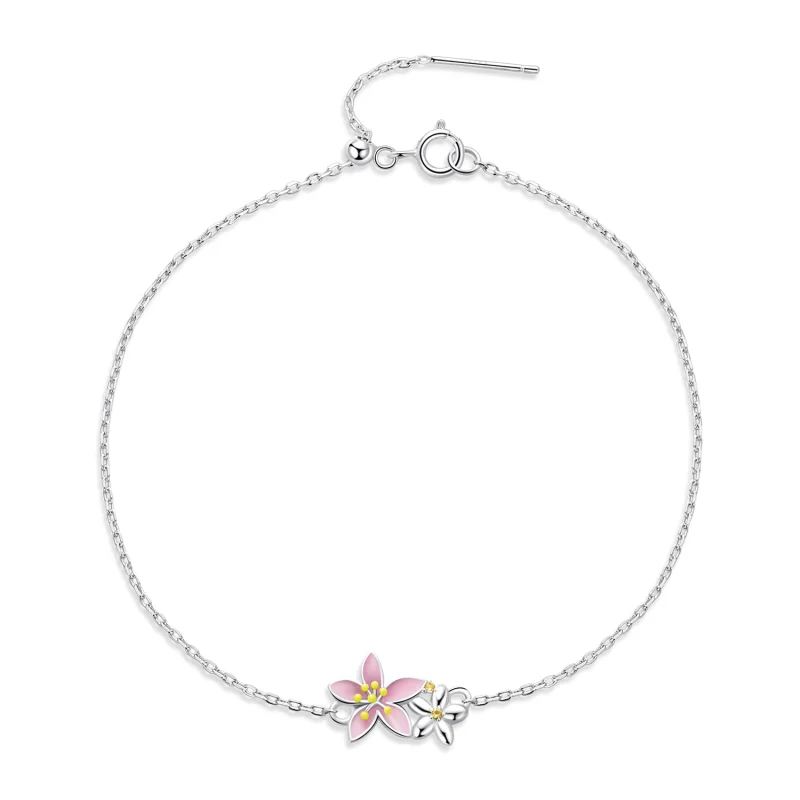 (image for) Pandora Style Beautiful Sakura Bracelet - SCB232 - Product Image