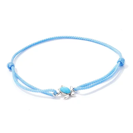 Pandora Style Blue Turtle Bracelet - SCB231