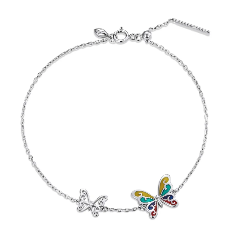 (image for) Pandora Style Brilliant Butterfly Bracelet - SCB228 - Product Image