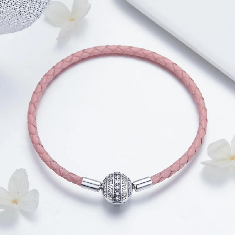 (image for) Pandora Style Leather Girlish Emotion Bracelet - SCB114 - View 2