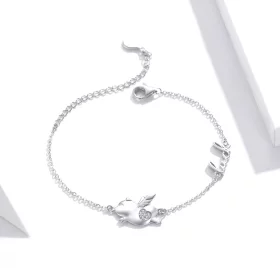Pandora Style Little Flying Pig Bracelet - BSB022 Pandora Style Little Flying Pig Bracelet - BSB022