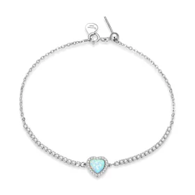 Pandora Style Opal Love Bracelet - BSB086
