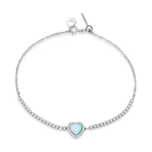 (image for) Pandora Style Opal Love Bracelet - BSB086