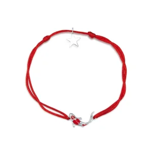 (image for) Pandora Style Red Rope with Silver Lucky Carp Bracelet - SCB145