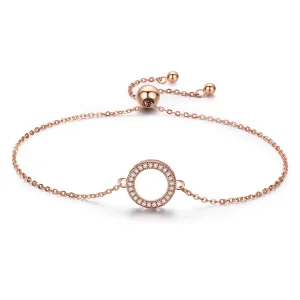 (image for) Pandora Style Rose Gold Destiny Slider Bracelet - SCB030-C
