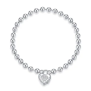(image for) Pandora Style Silver Bead Chain bracelet - SCB203