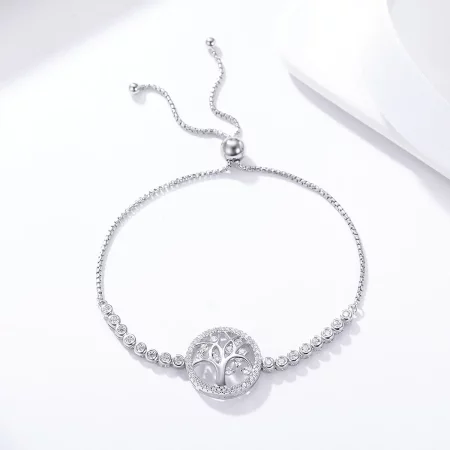 Pandora Style Silver Bright Tree of Life bracelet - SCB035