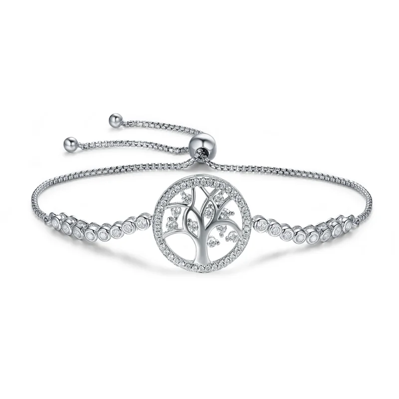 (image for) Pandora Style Silver Bright Tree of Life bracelet - SCB035 - Product Image