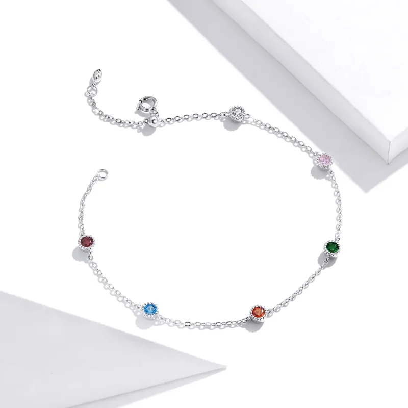 (image for) Pandora Style Silver Coloured Summer bracelet - SCB184 - View 3