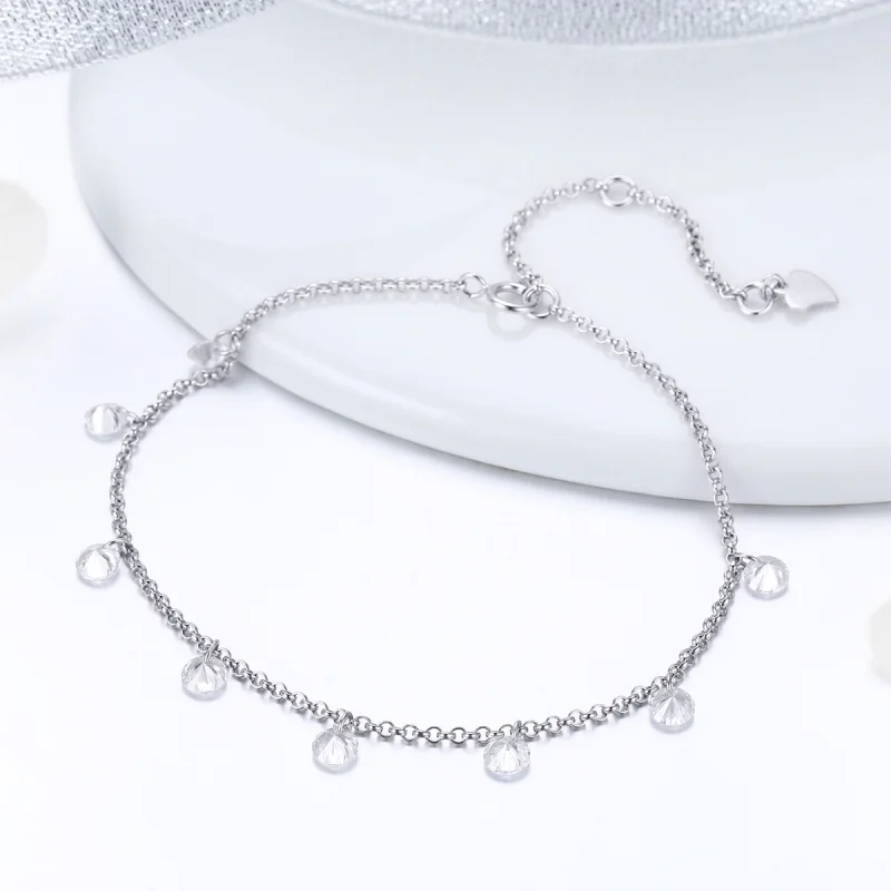 (image for) Pandora Style Silver Contracted Elves Chain Slider Bracelet - SCB103 - View 4