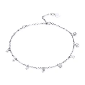 Pandora Style Silver Contracted Elves Chain Slider Bracelet - SCB103