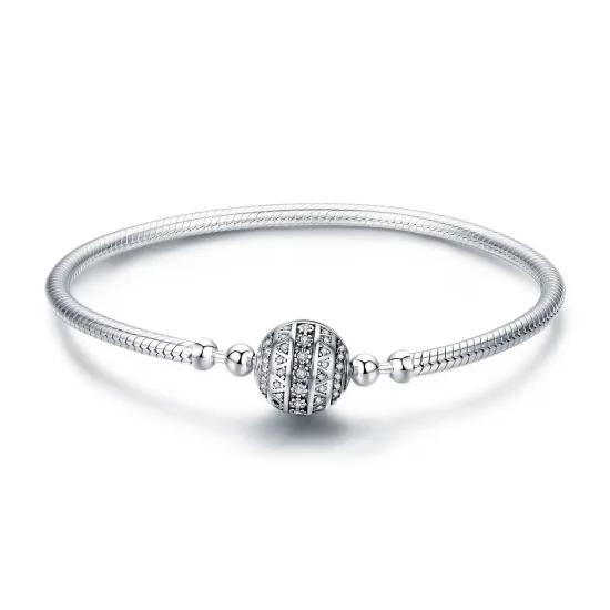 Pandora Style Silver Delicate Life Chain Bracelet - SCB062