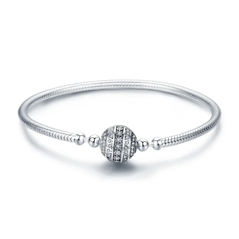 (image for) Pandora Style Silver Delicate Life Chain Bracelet - SCB062 - Product Image