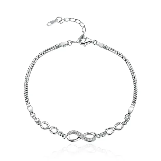 Pandora Style Silver Endless Elegance Slider Bracelet - SCB037