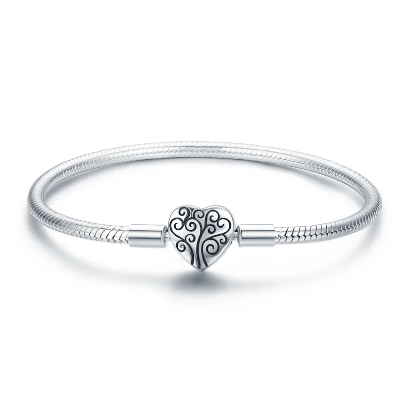 (image for) Pandora Style Silver Family Tree Chain Bracelet - SCB066 - Product Image