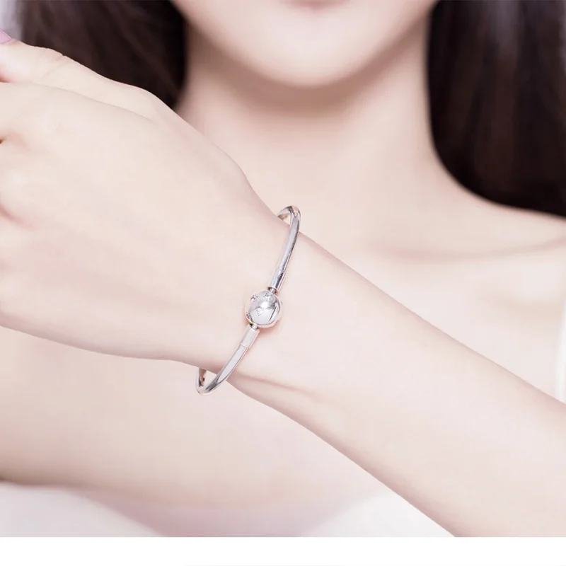 (image for) Pandora Style Silver Galaxy Bangle - SCB144 - View 2