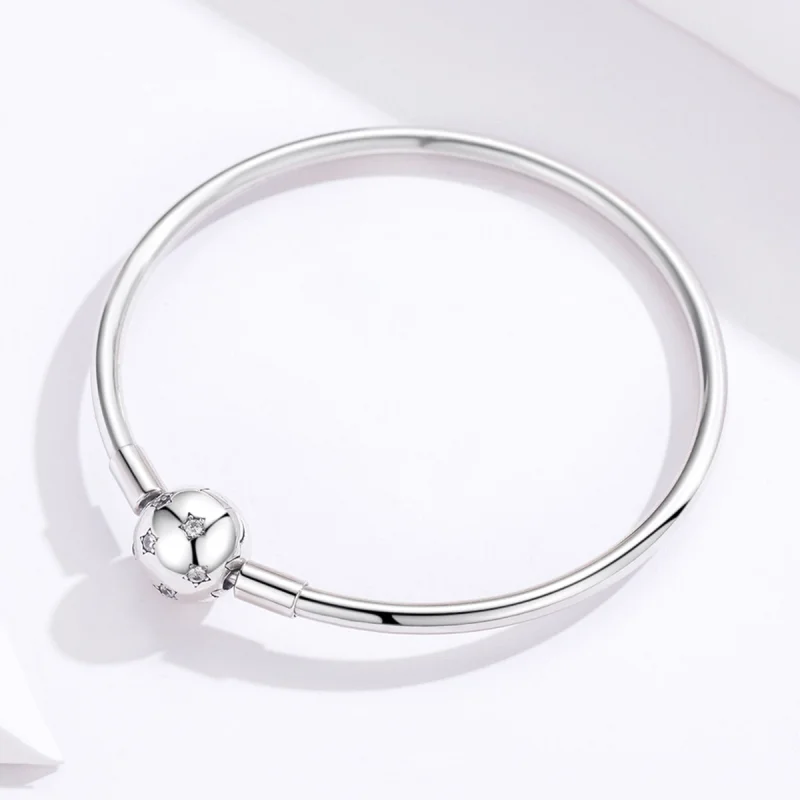 (image for) Pandora Style Silver Galaxy Bangle - SCB144 - View 3