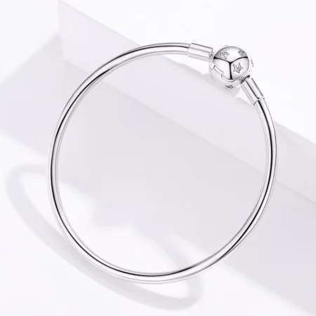Pandora Style Silver Galaxy Bangle - SCB144