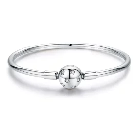 Pandora Style Silver Galaxy Bangle - SCB144 Pandora Style Silver Galaxy Bangle - SCB144