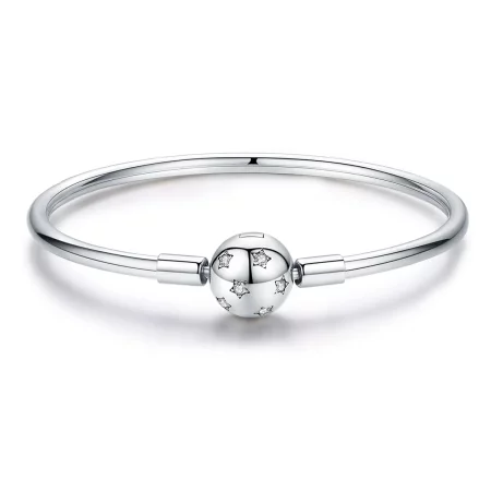 Pandora Style Silver Galaxy Bangle - SCB144