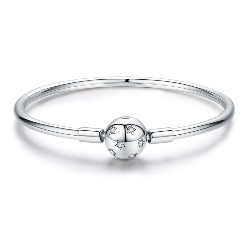 (image for) Pandora Style Silver Galaxy Bangle - SCB144 - Product Image
