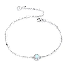 Pandora Style Silver Gorgeous Opal bracelet - BSB054