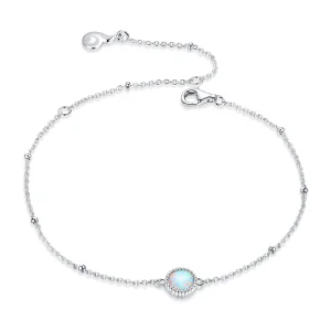 (image for) Pandora Style Silver Gorgeous Opal bracelet - BSB054