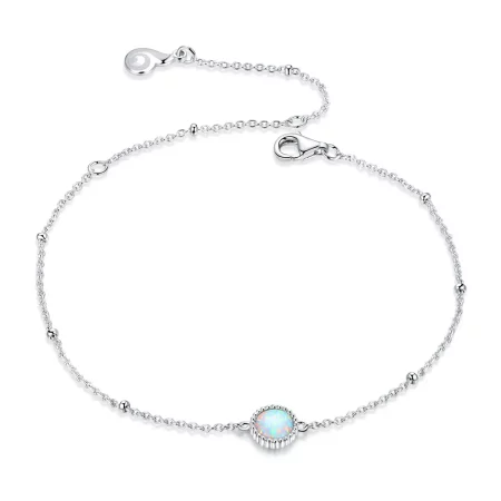 Pandora Style Silver Gorgeous Opal bracelet - BSB054