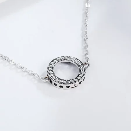 Pandora Style Silver Halo Slider Bracelet - SCB030