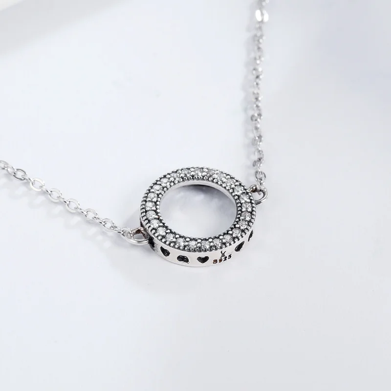 (image for) Pandora Style Silver Halo Slider Bracelet - SCB030 - View 4