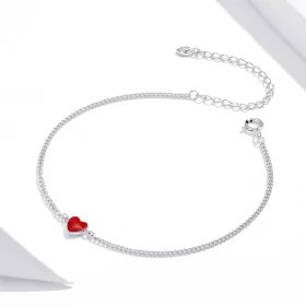 Pandora Style Silver Heart bracelet - SCB182 Pandora Style Silver Heart bracelet - SCB182