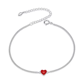 Pandora Style Silver Heart bracelet - SCB182 Pandora Style Silver Heart bracelet - SCB182