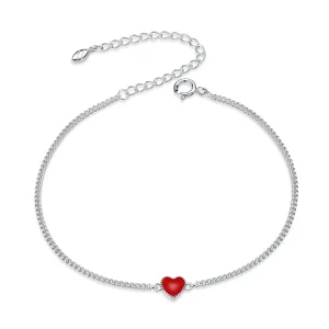 (image for) Pandora Style Silver Heart bracelet - SCB182