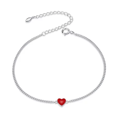 Pandora Style Silver Heart bracelet - SCB182