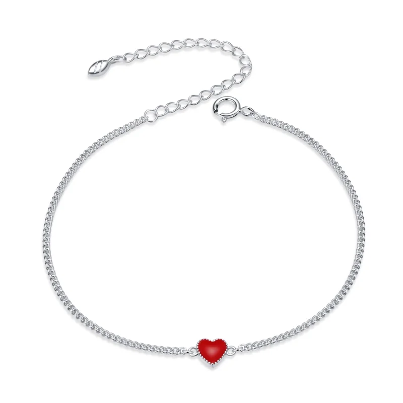 (image for) Pandora Style Silver Heart bracelet - SCB182 - Product Image