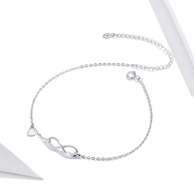 (image for) Pandora Style Silver Infinity bracelet - SCT019 - View 2