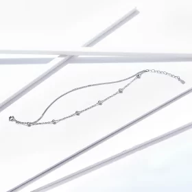 Pandora Style Silver Little Beads Chain Slider Bracelet - SCB131 Pandora Style Silver Little Beads Chain Slider Bracelet - SCB131