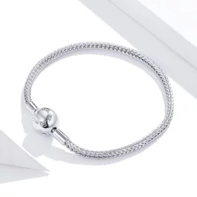 Pandora Style Silver love forever snake chain bracelet - SCB201 Pandora Style Silver love forever snake chain bracelet - SCB201