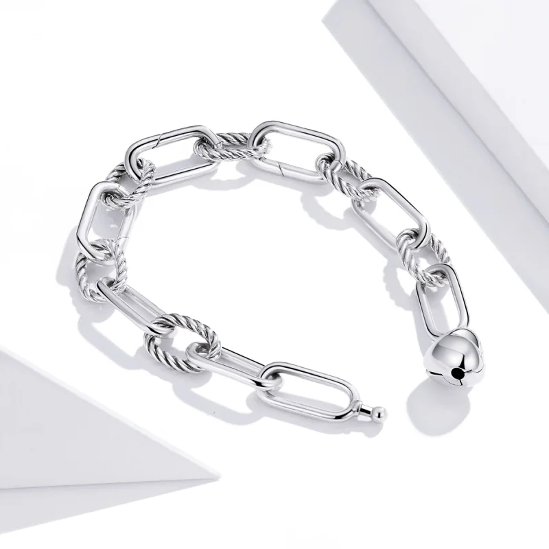 (image for) Pandora Style Silver Love of Link bracelet - SCB202 - View 4