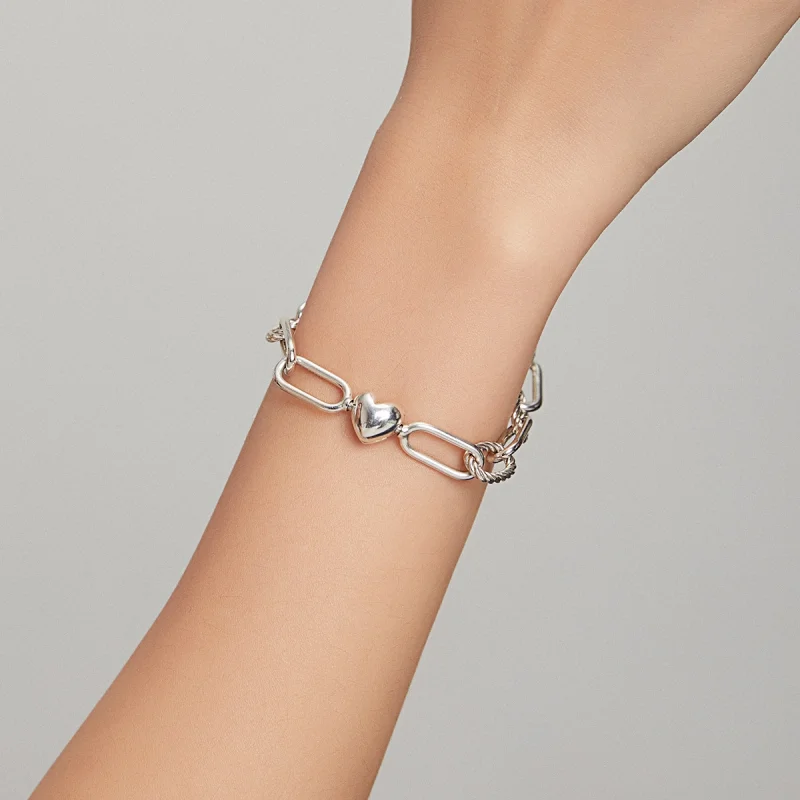 (image for) Pandora Style Silver Love of Link bracelet - SCB202 - View 6