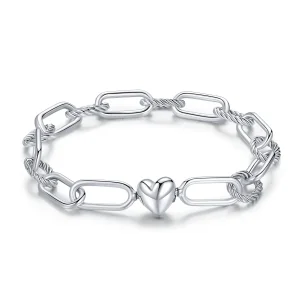 (image for) Pandora Style Silver Love of Link bracelet - SCB202